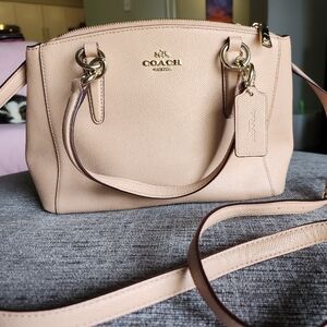 Coach Blush Pink Medium-Sized Carry-All Purse, Crossbody Detachable Strap